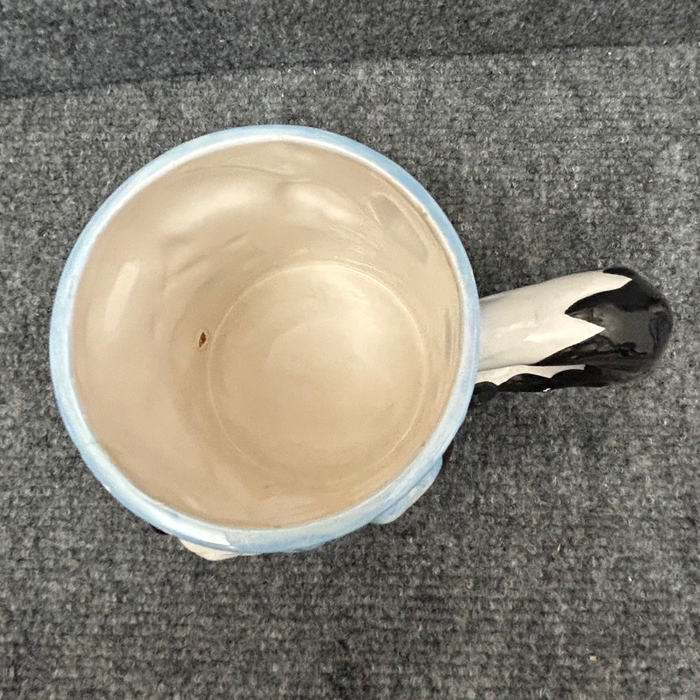 Vintage 1995 Warner Bros Pepe Le Pew & Penelope Pussycat 3D Relief Coffee Mug - Picture 3 of 9